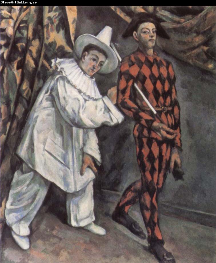 Paul Cezanne Pierrot and Harlequin